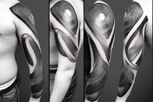 A Ballon skin is pressed against Metal with a Rough surface. tattoo idea