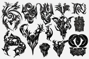 Metal which is molded into a form tattoo idea