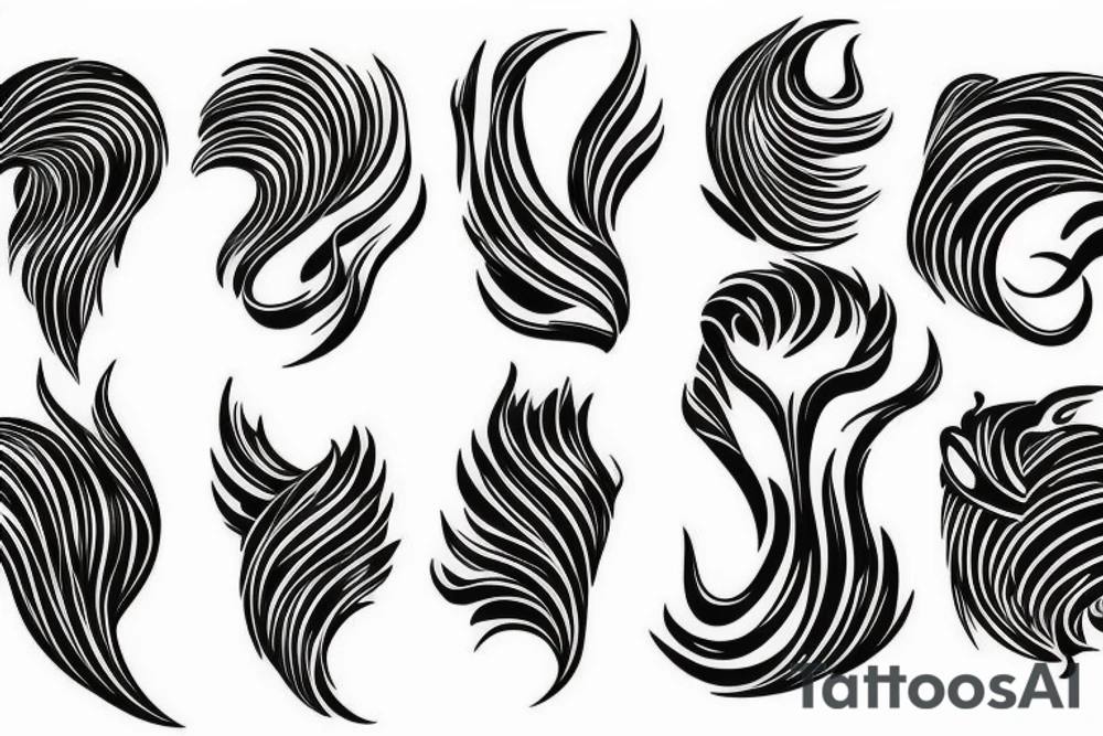 Flowing and melting metal tattoo idea