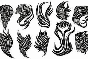 Flowing and melting metal tattoo idea
