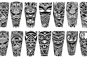 Coqui arm sleeve tattoo idea