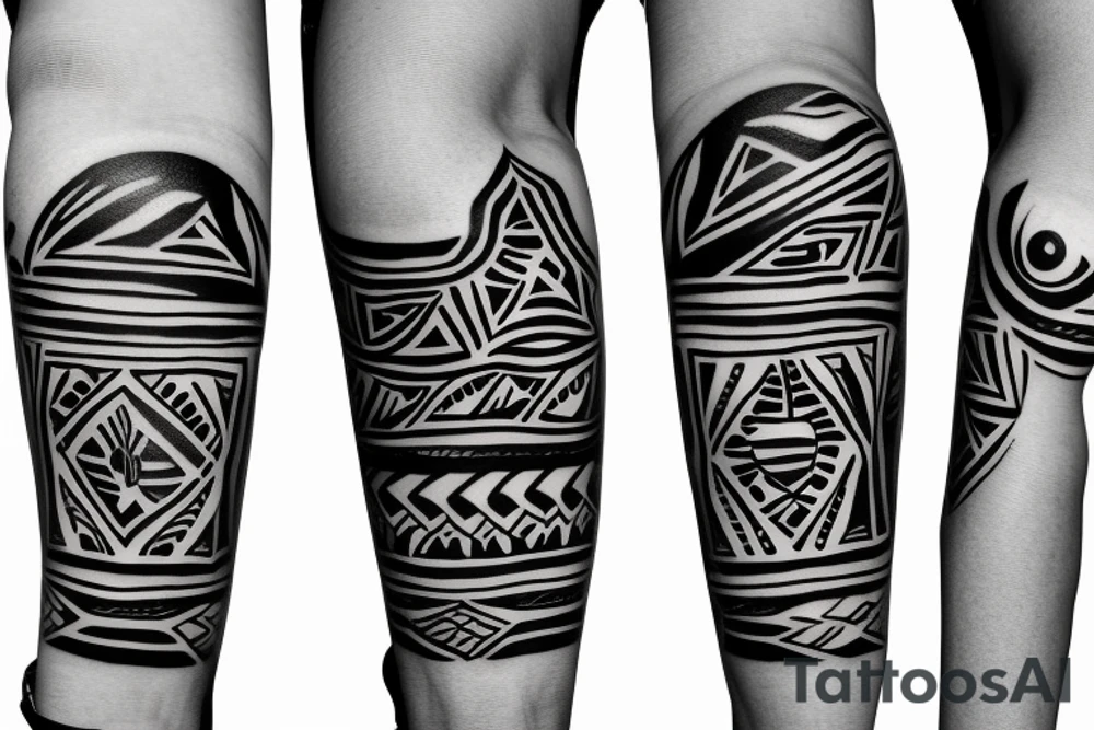 Coqui arm sleeve tattoo idea