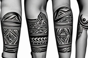 Coqui arm sleeve tattoo idea