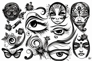 Evel eye tattoo idea