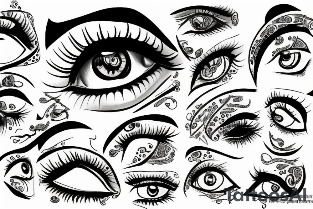 Evel eye tattoo idea