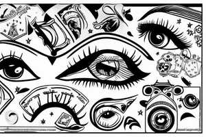 Evel eye tattoo idea