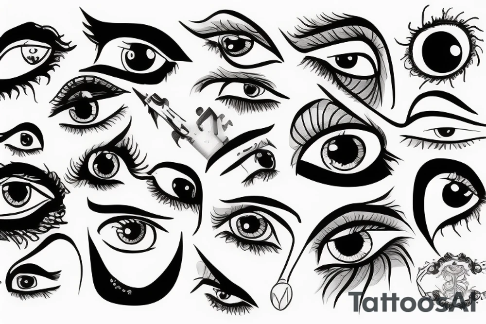 Evel eye tattoo idea