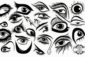 Evel eye tattoo idea