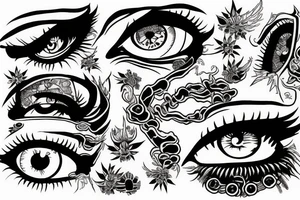 Evel chronic eye tattoo idea