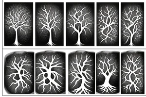 A tree with roots tattoo idea