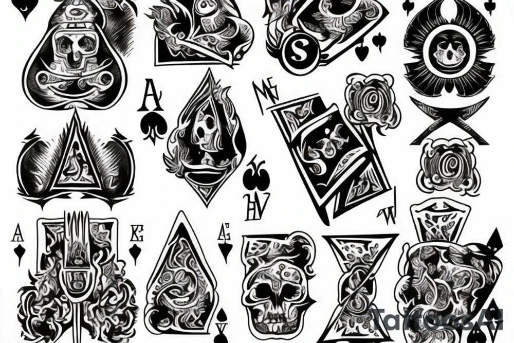 ace of spades tattoo idea