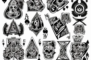 ace of spades tattoo idea