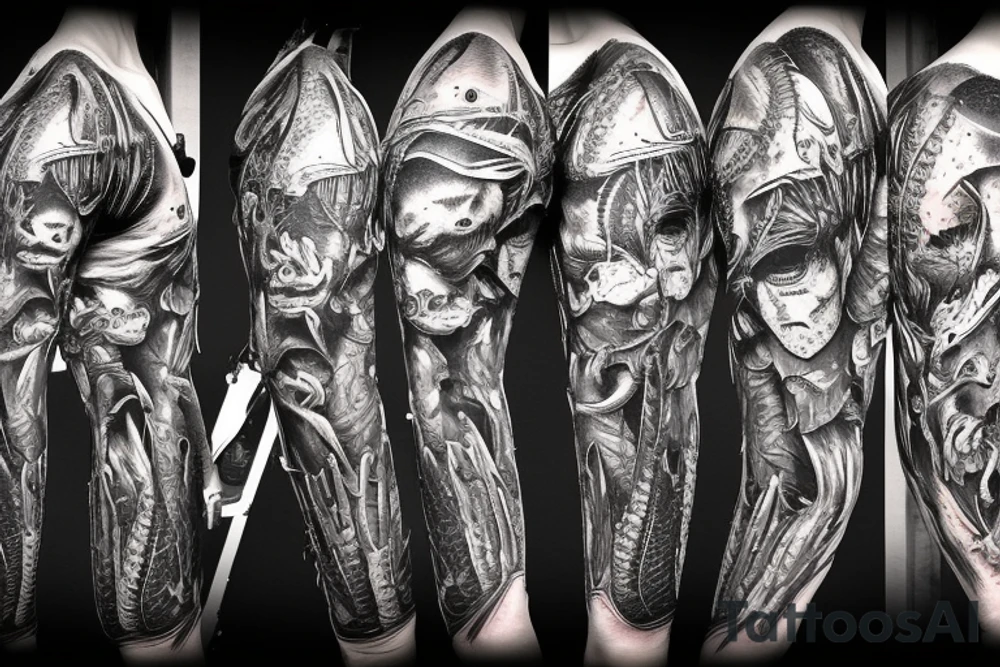 wild west aligator devil tattoo idea