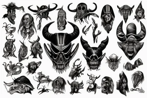 WILD WEST DEVIL tattoo idea