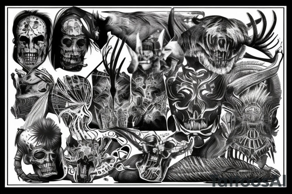 WILD WEST DEVIL tattoo idea