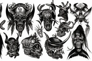 WILD WEST DEVIL tattoo idea