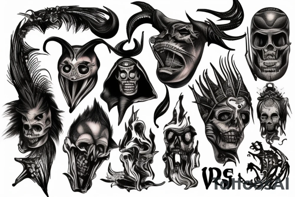 WILD WEST DEVIL tattoo idea