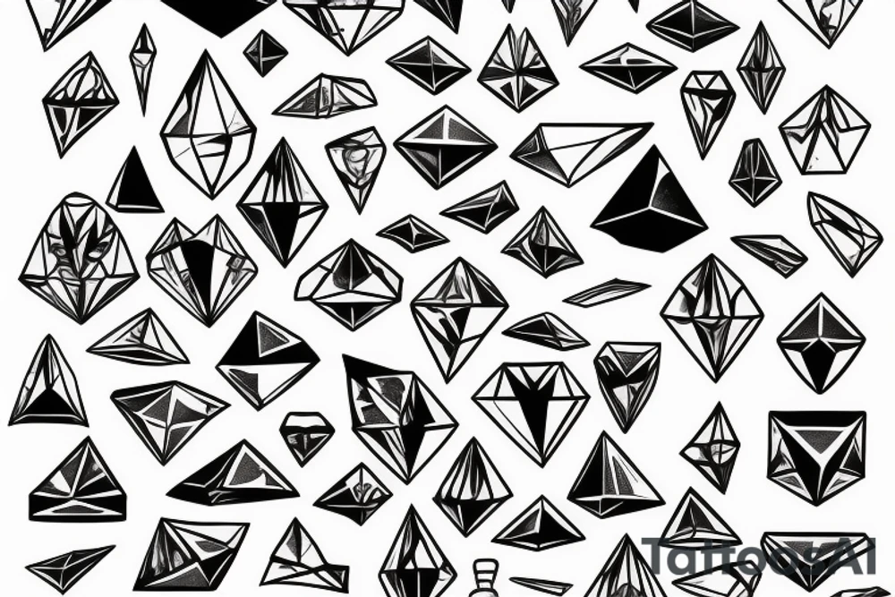 diamond for men tattoo idea
