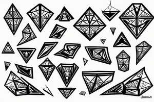 diamond for men tattoo idea