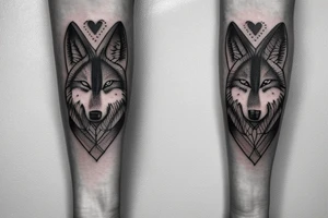 Wolf arm sleeve tattoo idea