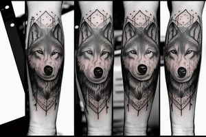Wolf arm sleeve tattoo idea