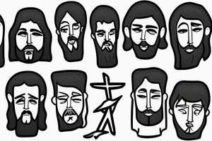 Jesus face tattoo idea