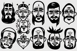 Jesus face tattoo idea