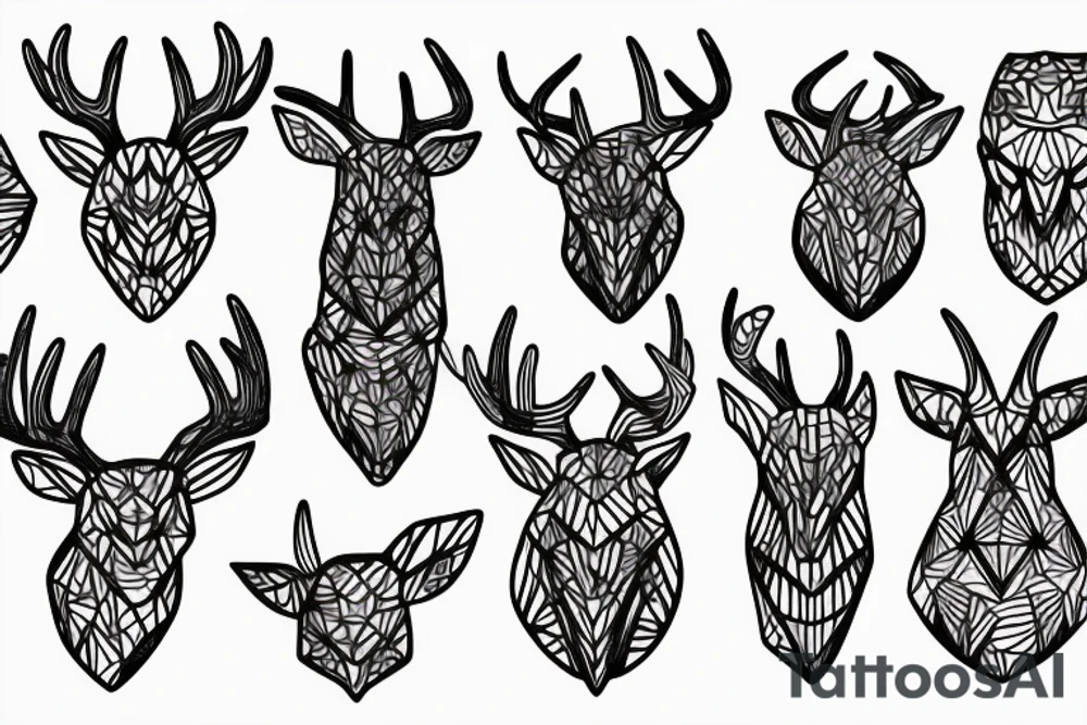 DEER ALIEN tattoo idea