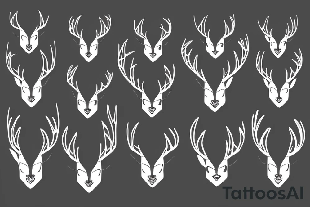 DEER ALIEN tattoo idea