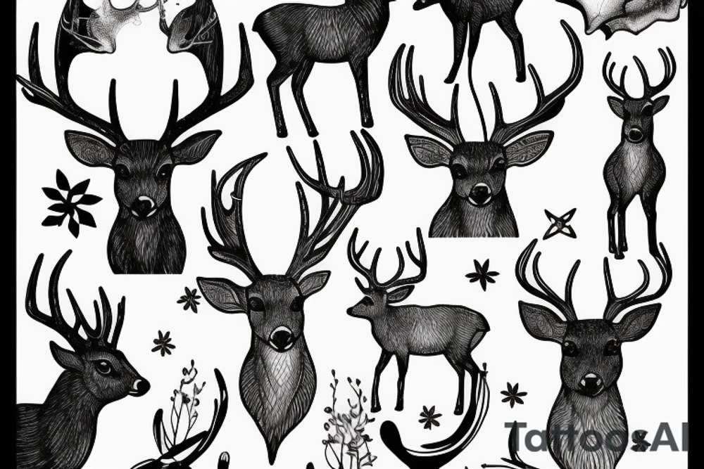 DEER tattoo idea