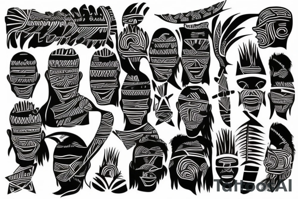 PAPUAN BOY tattoo idea