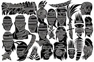 PAPUAN BOY tattoo idea