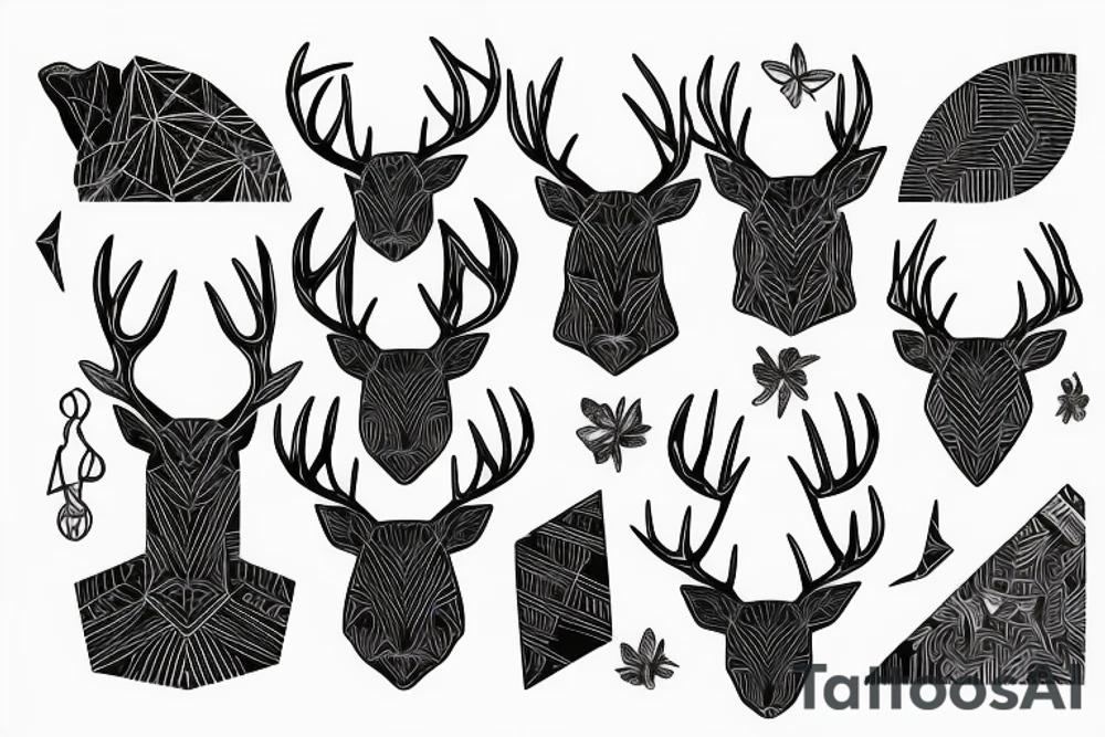 DEER WITH THE ALIEN tattoo idea