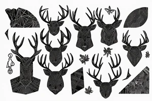 DEER WITH THE ALIEN tattoo idea