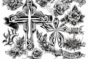 CHRISTIAN CROSS tattoo idea