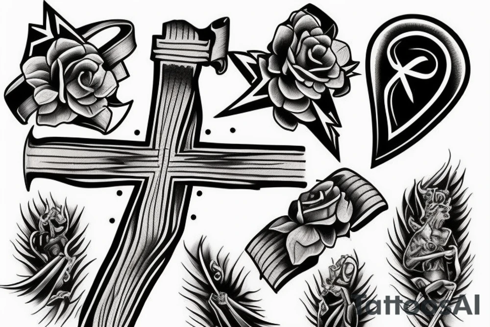 CHRISTIAN CROSS tattoo idea