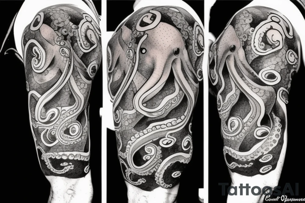 octopus and camera tattoo idea