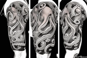 octopus and camera tattoo idea