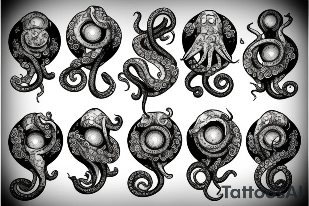 octopus and camera tattoo idea