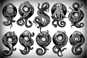 octopus and camera tattoo idea