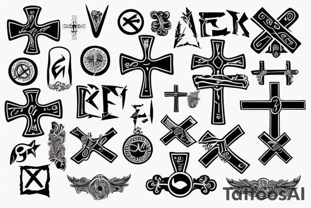 CHRISTIAN CROSS tattoo idea