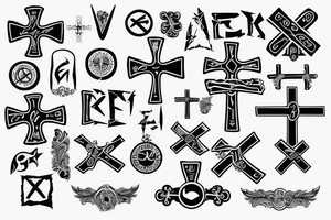 CHRISTIAN CROSS tattoo idea