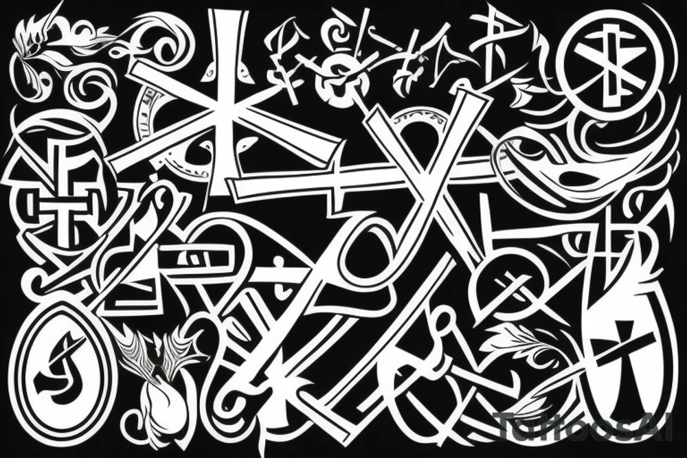 CHRISTIAN CROSS tattoo idea