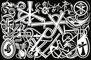 CHRISTIAN CROSS tattoo idea
