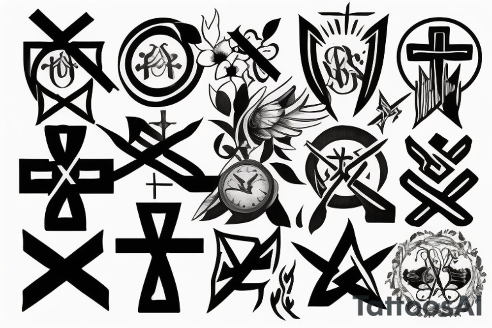 CHRISTIAN CROSS tattoo idea