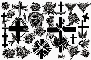 CHRISTIAN CROSS tattoo idea