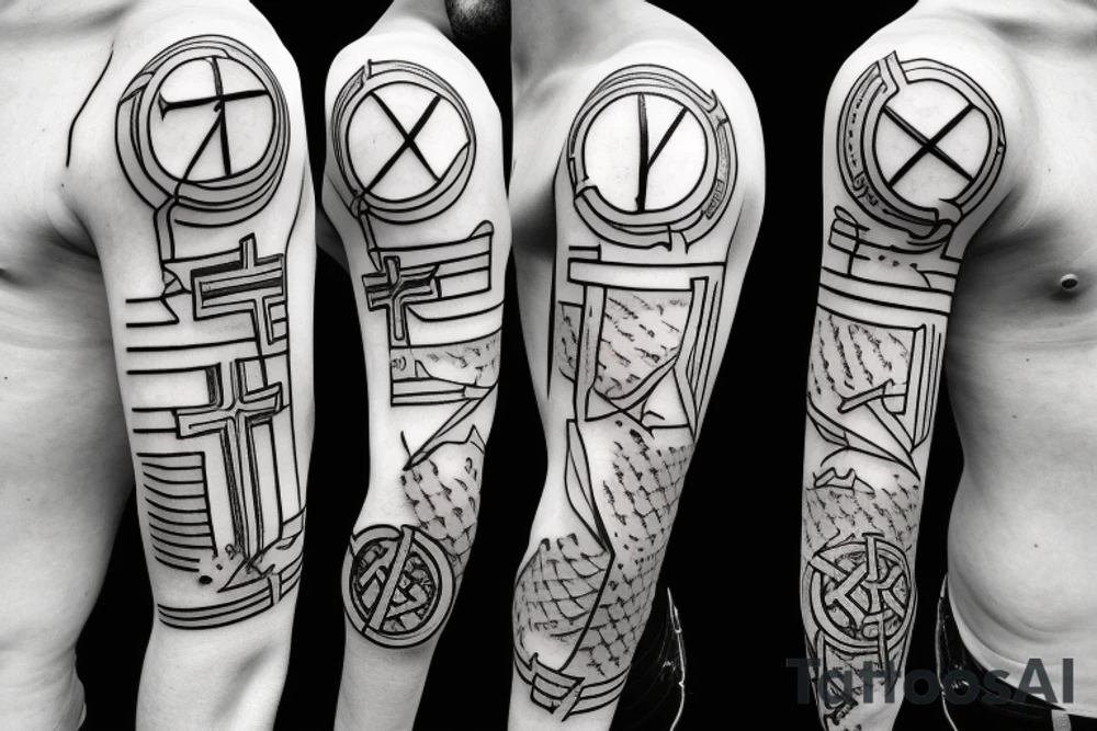 CHRISTIAN CROSS tattoo idea