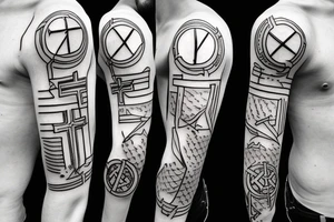 CHRISTIAN CROSS tattoo idea