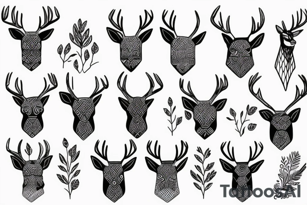 deer aesthetic tattoo idea