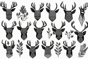 deer aesthetic tattoo idea